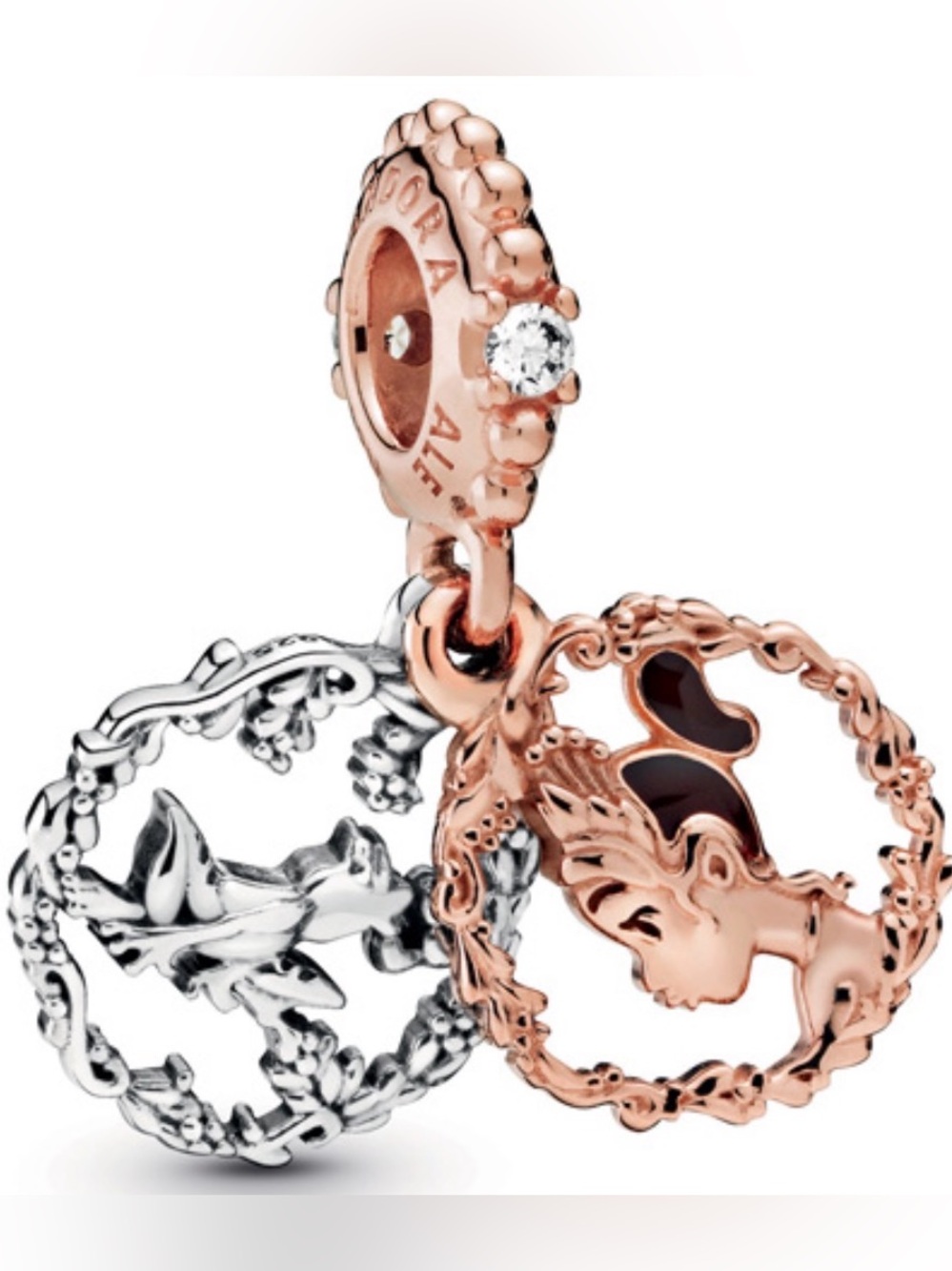Pandora Disney Tiana Dangle Charm 788234CZ Retired Princess & Frog